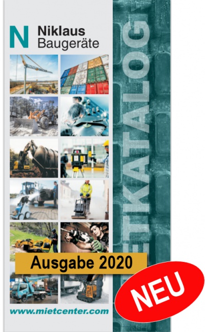 Mietkalatalog 2020/21 Niklaus Baugeräte Mietkatalog