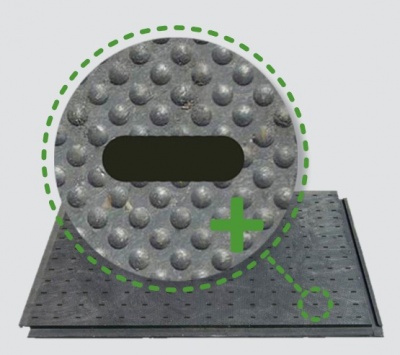 Detailansicht Bodenschutzsysteme