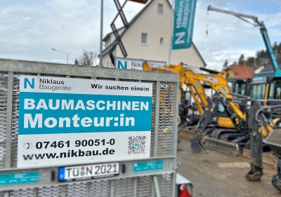 baumaschinenmonteur in tuttlingen gesucht