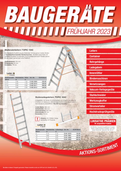 Aktions-Sortiment Frühling 2023