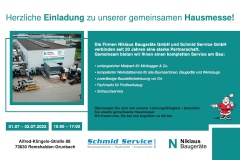 Plakat zur Hausmesse in Remshalden 2022