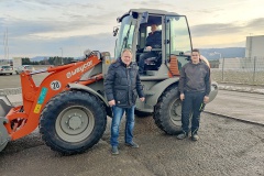 erster Weycor-Radlader mit Joystick-Lenkung